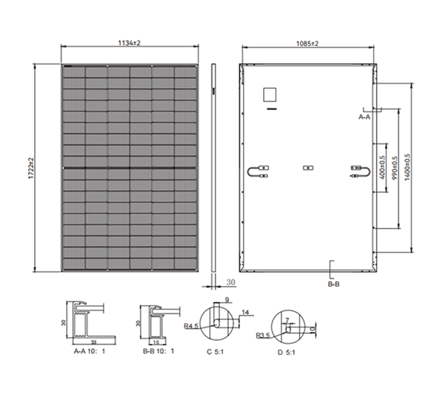 TW Solar Panel technical detail