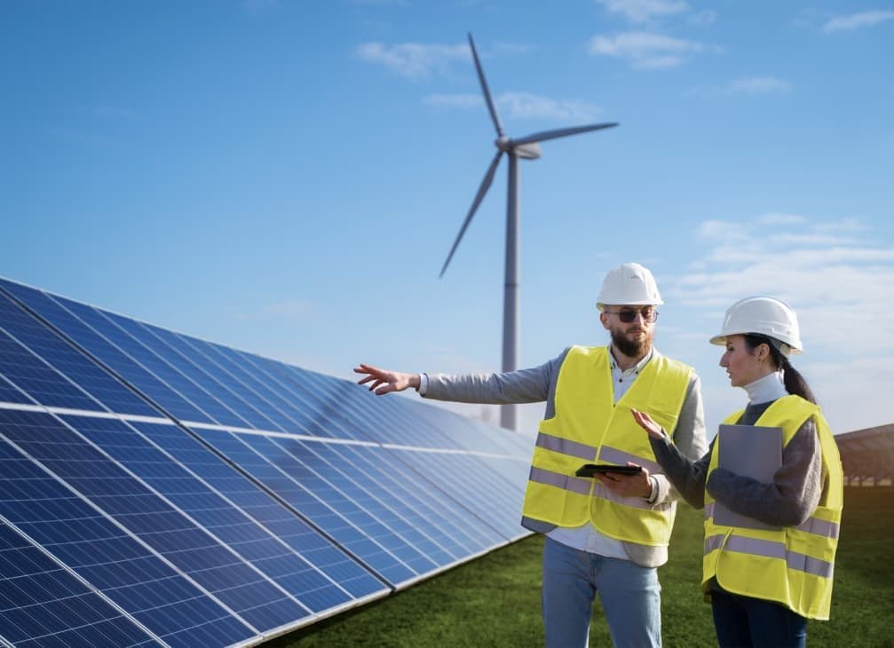 Solar Chief technicians on site